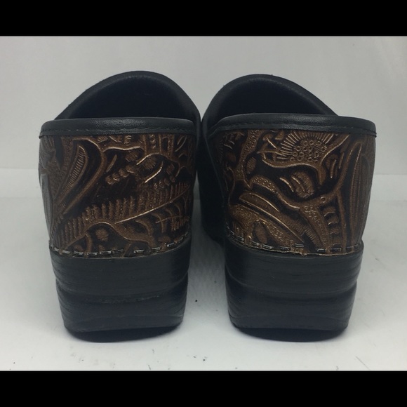 Dansko Brown Leather Work Clogs Women’s 38 / 7.5-8 - Picture 6 of 8